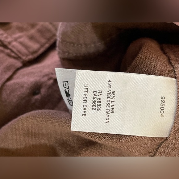 Cabela’s Women’s Linen Blend Cargo Pants Balsamic Brown Color Size 14 NWT - Picture 12 of 16
